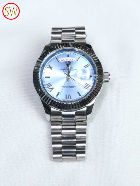 Shyam Watch Rolex Silver