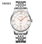 YHMEI 0204 Classic Quartz Stainless Steel Men’s Watch - Image 3