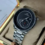 BESTWIN 990 Steeliness Steel Men's Watch – Silver & Black - Image 3