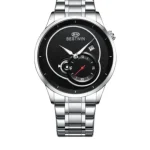 BESTWIN 990 Steeliness Steel Men's Watch – Silver & Black