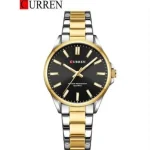 CURREN 9090 Stainless Steel Women Watches for – Silver Gold & Black